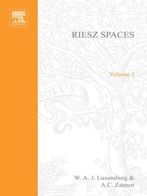cover image of Riesz Spaces